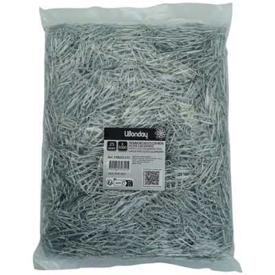 3457707412723-Wonday - 5000 trombones galvanisés - 25 mm - acier--0