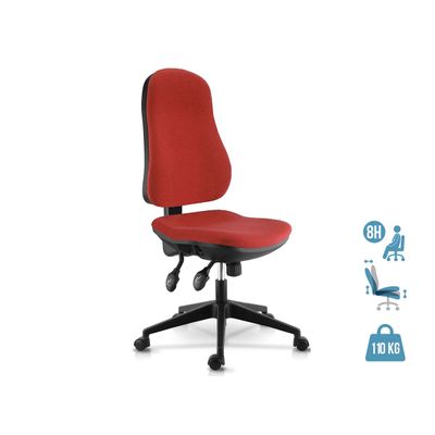 3660916029259-Fauteuil de bureau LIBRA - accoudoirs en option - Rouge--0