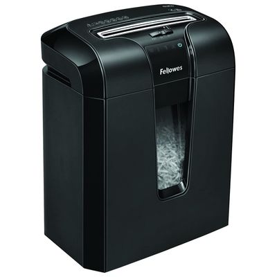0043859642304-Fellowes Powershred 63Cb - destructeur de documents coupe croisée - 10 feuilles - Corbeille litres--0