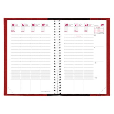 3371010362578-Agenda à élastique Time&Life Pocket - 1 semaine sur 2 pages - 10 x 15 cm - violet - Quo Vadis--1