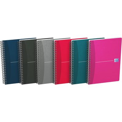 3020120022055-Oxford Office Essentials - Cahier à spirale A5 - 180 pages - ligné - disponible dans différentes cou--0