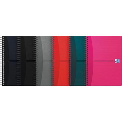 3020120022055-Oxford Office Essentials - Cahier à spirale A5 - 180 pages - ligné - disponible dans différentes cou--1