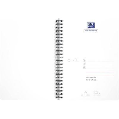 3020120022055-Oxford Office Essentials - Cahier à spirale A5 - 180 pages - ligné - disponible dans différentes cou--9