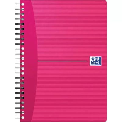 3020120022055-Oxford Office Essentials - Cahier à spirale A5 - 180 pages - ligné - disponible dans différentes cou--3