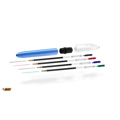 3086123285361-BIC 4 Couleurs Family - 6 Stylos à bille 4 couleurs--2