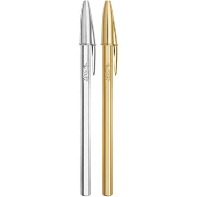 3086123356061-BIC Cristal Original - Stylo à bille - argent--5