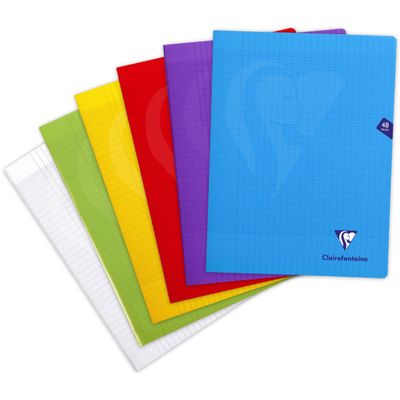 3329683033110-Clairefontaine Mimesys - Cahier polypro 24 x 32 cm - 48 pages - grands carreaux (Seyes) - disponible dans diff--0
