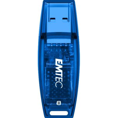 3126170120762-Emtec C410 - clé USB 2.0 - 8 Go - couleurs assorties--3