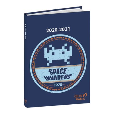 3371010329915-Space Invaders - Agenda 1 jour par page - 12 x 17 cm - différents modèles disponibles - Quo Vadis--0