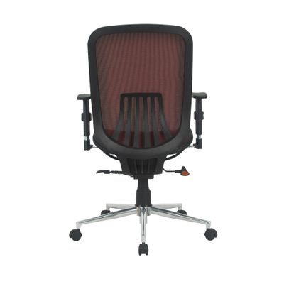 3397704813010-Fauteuil de bureau AXIOME - accoudoirs réglables - Noir et rouge--4
