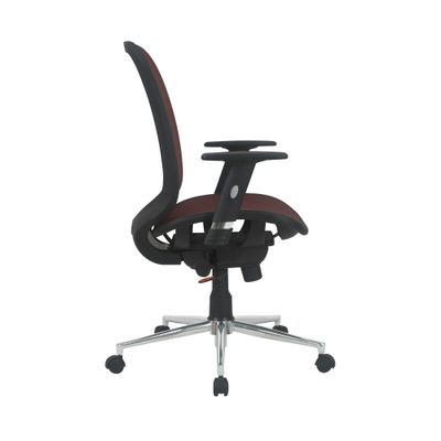 3397704813010-Fauteuil de bureau AXIOME - accoudoirs réglables - Noir et rouge--5