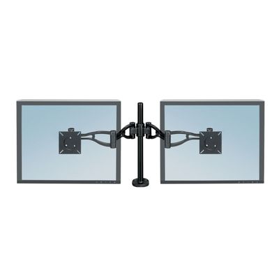 0043859629718-Fellowes Professional Series - Bras porte-écran double jusqu'à 26" - angle et hauteur ajustable--0