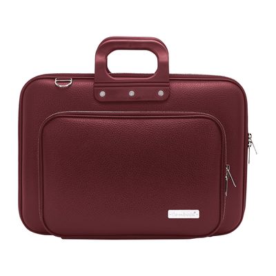 8051406338305-Bombata Classic Plus Vinyle - Sacoche pour ordinateur portable 15,6" - rouge bourgogne--0