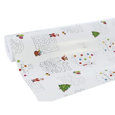 3329682117439-Clairefontaine Excellia - Papier cadeau - 70 cm x 50 m - 80 g/m² - motif jeux Noël--0