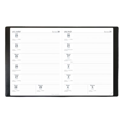 3371010389667-Agenda Club Le Professeur - 2 semaines sur 2 pages - 21 x 27 cm - bleu roi - Quo Vadis--1