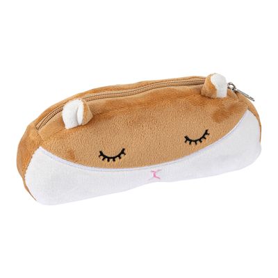 3108726488212-Trousse Cute façon peluche 1 compartiment - 4 formes disponibles - Oberthur--3