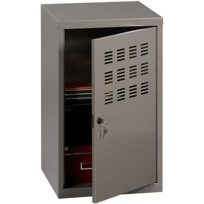 3219090958307-Casier de bureau avec pieds - 74 x 40 x 40 cm - gris souris--0