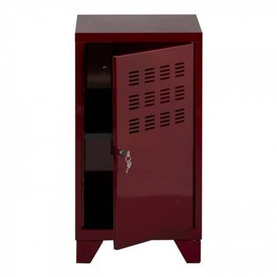 3219090958314-Casier de bureau avec pieds - 74 x 40 x 40 cm - rouge rubis nacré--1