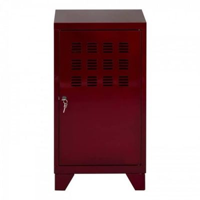 3219090958314-Casier de bureau avec pieds - 74 x 40 x 40 cm - rouge rubis nacré--0
