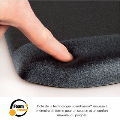 0043859718924-Fellowes PlushTouch - Repose-poignets clavier ergonomique - protection antibactérienne Microban - mousse à mémoire de forme r--2