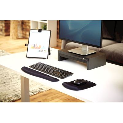 0043859718924-Fellowes PlushTouch - Repose-poignets clavier ergonomique - protection antibactérienne Microban - mousse à mémoire de forme r--4