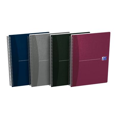 3020120107707-Oxford Office Essentials - Cahier à spirale B5 - 180 pages - points - disponible dans différentes cou--0