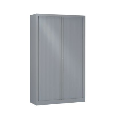 3219096910088-Armoire haute monobloc à rideaux ETIC - 198 x 120 cm - aluminium--0