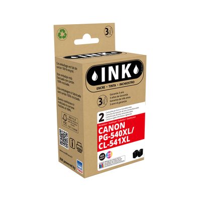 8720282008793-Cartouche compatible Canon PG-540XL/CL-541XL - pack de 2 - noir, cyan, magenta, jaune - ink--0