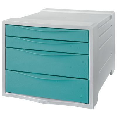 4049793054698-Esselte Colour'Breeze - Module de classement 4 tiroirs - bleu--0