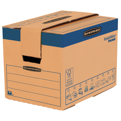 2012349438961-5 Cartons déménagement 37,5L - Bankers Box SmoothMove FastFold Fellowes--2