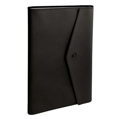 3371010427703-Agenda à spirale Clover Toscana Affaires avec répertoire - 1 semaine sur 2 pages - 10 x 15 cm - noir --0