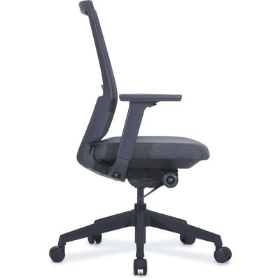 3700339883547-Fauteuil de bureau BRIAN - accoudoirs réglables - appui-tête en option - dossier en résille - noir--2