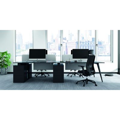 3700339883547-Fauteuil de bureau BRIAN - accoudoirs réglables - appui-tête en option - dossier en résille - noir--5