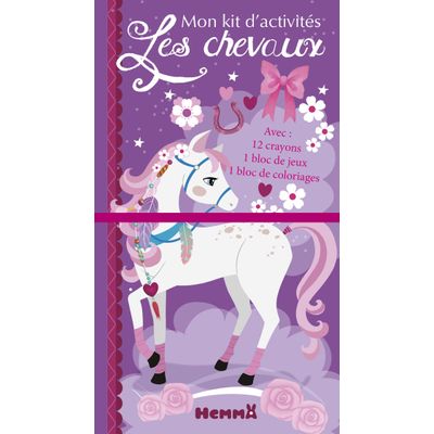 9782508042690-Les chevaux - mon kit d'activités (cheval blanc)--0