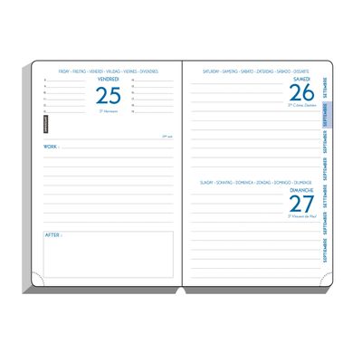 3660942067478-Agenda Work&After Metal Pep's - 1 jour par page - 10 x 15 cm - disponible dans différentes couleurs - --3
