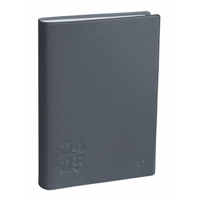 3371010441457-Agenda Touch - 1 semaine sur 2 pages - 16 x 24 cm - gris anthracite - Quo Vadis--0