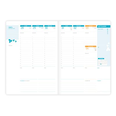 3147280167492-Agenda Oxford Beauty - 1 Semaine sur 2 pages - 18 x 25 cm - différentes couleurs disponibles - Hamelin--7