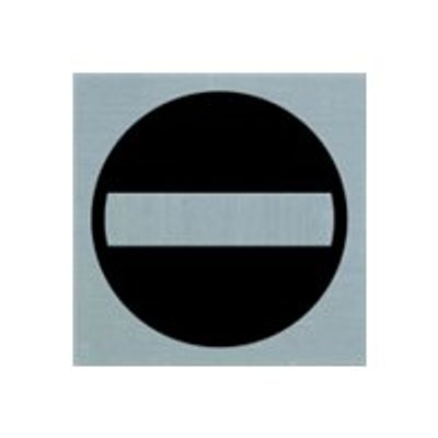 8711234048165-Pickup - Plaque de signalisation -  80 x 80 mm - autocollant - entrée interdite-Avant-0