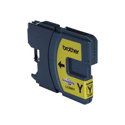 0000791494576-Brother LC980 - jaune - cartouche d'encre originale-Angle droit-0