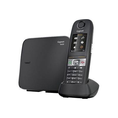 4250366833149-Gigaset E630 - téléphone sans fil - argent-Angle droit-0