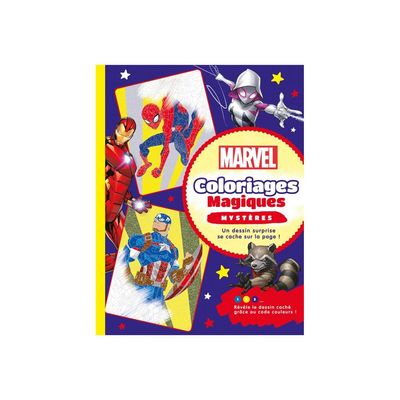 9782012048423-Marvel Coloriages Magiques - Mystères - livre à colorier-Avant-0