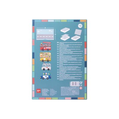 8410782168638-Apli Kids - Jeu magnétique Voitures-Arrière-3