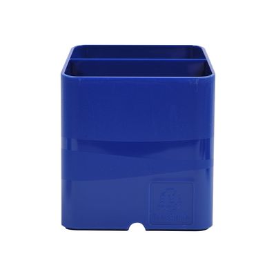 9002493099432-Exacompta Pen-Cube - Pot à crayons bleu royal-Avant-0