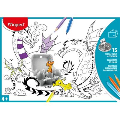 3154148312109-Maped - 15 sets de table à colorier--0