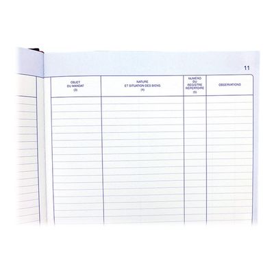 3416790014108-ELVE - Registre de transactions immobilières et fonds de commerce - 32 x 25 cm-Gros plan-1