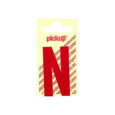 8711234223135-Pickup - Étiquette autocollante - 90 mm - Lettre N - rouge brillant-Avant-0