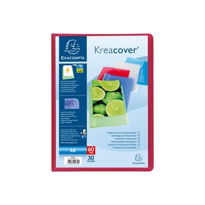 3130630057697-Exacompta KreaCover - Porte vues personnalisable - 120 vues - A4 - disponible dans différentes co-Avant-2