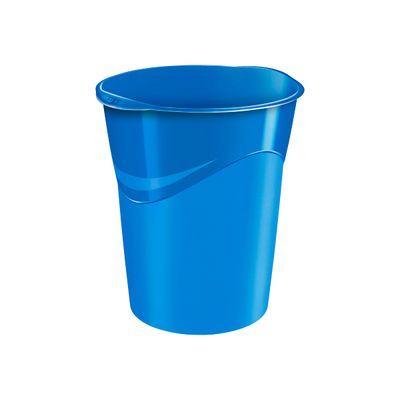 3462159001302-CEP Gloss - Corbeille à papier 14L - bleu océan-Avant-0