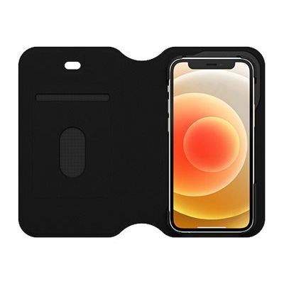 0840104215470-OtterBox Strada Series Via - étui à rabat pour iPhone 12 mini - noir-Avant-3