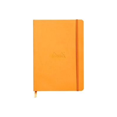 3037921174654-RHODIA Rhodiarama - Carnet souple A5 - 160 pages - pointillés - orange-Avant-0